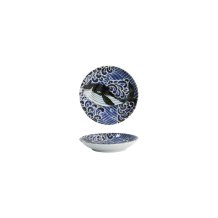 Sauce Plate Kawaii Ohira Whale Blue, White, Porcelain, &Oslash; 10 cm