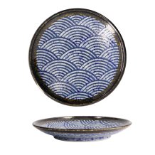 TDS, Teller, Aisai Seigaiha, Ø 19.6 x 3 cm, Art.-Nr. 18566