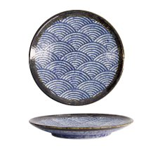 TDS, Teller, Aisai Seigaiha, Ø 22.7 x 3.3 cm, Art.-Nr. 18567