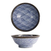 Ramen Bowl Aisai Seigaiha, Stoneware, 1.3 l