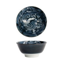 TDS, Japonism Schale, Crane, Dunkelgrau, Ø 15x7 cm - Art Nr: 18691