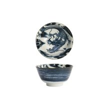 Bowl Japonism Dragon Dunkelgrau, Porcelain, &Oslash; 12.7 cm. Height 6.8 cm