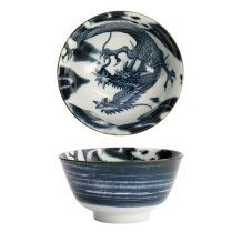 TDS, Japonism Bowl, Dragon, Darkgrey, Ø 12.7 x 6.8 cm - Item No: 18692