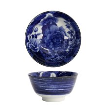 TDS, Japonism Schale, Lion, Blau, Ø 15x7 cm - Art Nr: 18760