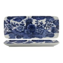 TDS, Teller, Japonism, Lion, Blau, 28.5x14x2.5cm - Art Nr: 18770