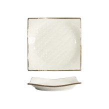 Square Plate Hime Kobiki Light Green, Stoneware, 17 × 17 cm, Item No. 18849