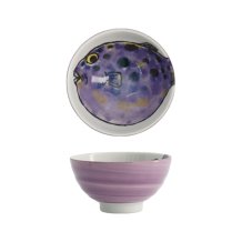 TDS, Bowl, Seafood, Ø 11.2 x 7.2 cm, 300 ml, Blowfish Fugu, Purple - Item No. 18882