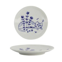 TDS, Plate, Neko Maruke, Ø 14.3x1.8cm, Item No. 18969
