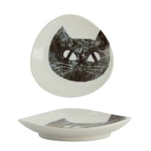 TDS, Plate, Neko Maruke , 13.7x13x2.5cm, Item No.18978