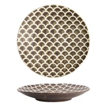 Plate Iga Matte Mermaid Brown, Stoneware, &Oslash; 25 cm