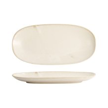 Sushi Plate Titanium Matte White, Porcelain, 28.5 &times; 14 &times; 2.5 cm
