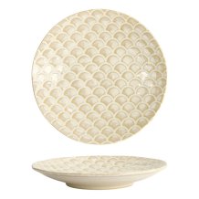 Plate Titanium Matte Mermaid White, Porcelain, &Oslash; 25 cm