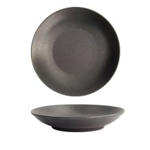 TDS, Teller, Yuzu Schwarz Tiefe Reisplatte Ø 25.2x4.7cm , Art.-Nr. 20382