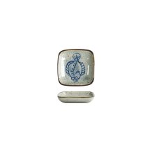 Sauce Bowl Flounder Blue, Porcelain, 9 cm