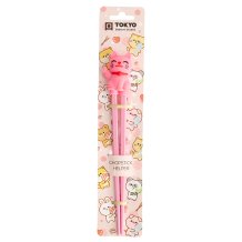 TDS, Kids-Chopsticks , Kitchenware, 22 cm, Lucky Cat, Pink - Item No. 20727