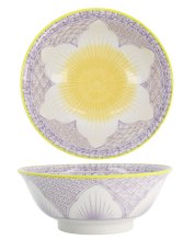 TDS, Ramen Bowl, Lily Flower, Purple, Ø 20.5x8 cm, 1200ml -Item No: 20934