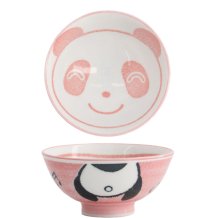 TDS, Reis-Schale, Kawaii Panda, Rosa, Ø 10.5x5.5 cm, 200ml - Art Nr. 20999