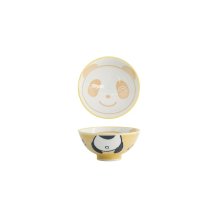 Rice Bowl Kawaii Panda Yellow, Porcelain, &Oslash; 10.5 cm