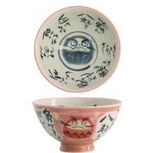 TDS, Reis-Schale, Kawaii Daruma, Rosa, Ø11.5x6cm, 300ml - Art Nr. 21007