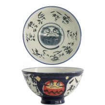 TDS, Reis-Schale, Kawaii Daruma, Blau, Ø11.5x6cm, 300ml - Art Nr. 21008
