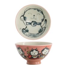 TDS, Reis-Schale, Kawaii Cat, Rosa, Ø 11.5x6 cm, 300ml -Art Nr. 21023