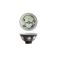 Rice Bowl Kawaii Cat Blue, Porcelain, 300 ml