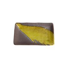 Servierplatte Shiratsu Yuzucha Nagashi Schwarz/Gold, Porzellan, 21 &times; 13,5 &times; 2,8 cm
