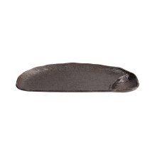 TDS, Large Plate, Hyosho Brown, 27.5x12x2.5cm, Item No. 21076