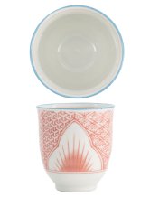 TDS, Becher, Lily Flower, Rot, Ø 7.8x8.2cm 250 ml - Art Nr: 21148