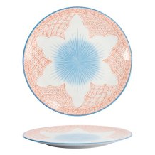 Plate Lily Flower Red, Porcelain, &Oslash; 26 cm