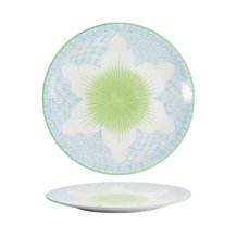 TDS, Teller, Lily Flower, Hell Blau, Ø 26x3cm - Art Nr: 21158