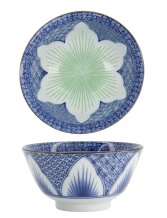 TDS, Small Tayo Bowl, Lily Flower, Blue, Ø 13.5x6.8 cm, 300ml - Item No: 21160