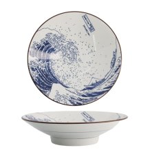 TDS, Ramen Bowl, Hokusai, Blue/White, Ø  27x6cm, Item No. 21207
