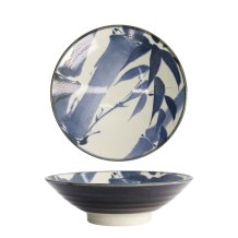 TDS, Ramen Schale, Bamboo, Blau/Weiß, Ø 24.5x7.5cm, Art.-Nr. 21216