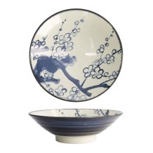 TDS, Ramen Schale, Plum, Blau/Weiß, Ø 24.5x7.5cm, Art.-Nr. 21217