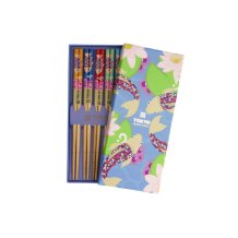 TDS, 5 Paar Essstäbchen, Blau Lotus, Art.-Nr. 21302