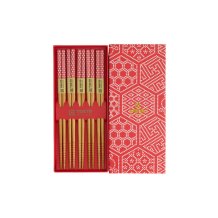 Rotes Multimuster 5 Paar Essstäbchen bei Tokyo Design Studio (Bild 2 von 5)