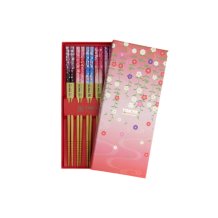 TDS, Chopstick Set 5 pair, Flowers, Item No. 21314