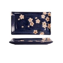 TDS, Teller, Sakura Navy, 22.5x12.7cm, Art.-Nr. 21348