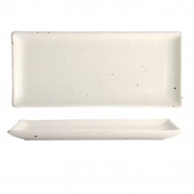 TDS, Kohiki Weiß Matte Rect. Platte, 28.5x12.5cm, Art.-Nr. 21355