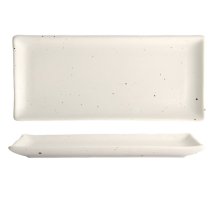 TDS, Kohiki Weiß Matte Rect. Platte, 28.5x12.5cm, Art.-Nr. 21355