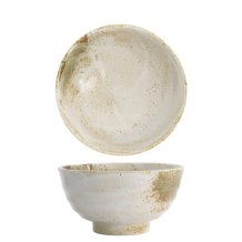 TDS,Tayo Bowl, Yukishino White/Brown, Ø 17x9cm, Item No. 21419