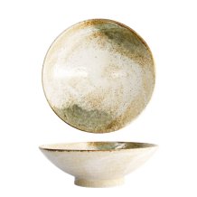 TDS, Schale, Yukishino Weiß/Braun, Ø 24x7,5cm, Art.-Nr. 21422