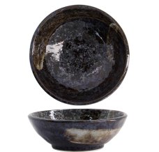 TDS, Bowl, Arahake, Ø 13x4.5cm, Bk/Br, Item No. 21427