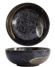 TDS, Tayo-Schale, Arahake Ø 19.5x7cm , schwarz/braun, Art.-Nr. 21434