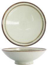 TDS, Bowl, Wasabi, Light Green/Brown, Ø 24x7.5cm, Item No. 21461