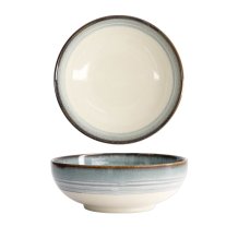 TDS, Bowl, Unkai, White/Blue, Ø17.5x6.2cm 800ml, Item No. 21472