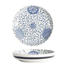 TDS, Pasta Teller, Mixed Bowls, Marumon Sarasa, Ø 20x4,1cm, Art.-Nr. 21506