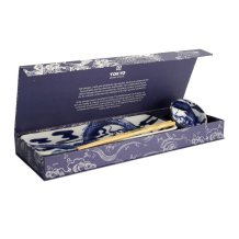 TDS, Sushi Geshenkset mit Essstäbchen, Japonism Dragon, Blau, 3tlg, 28,5x14cm + 9x3cm, Art.-Nr. 21520