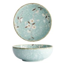 TDS, Flache Schale, Light Blue Sakura, Hell Blau, Ø17,3x6cm, Art.-Nr. 21590